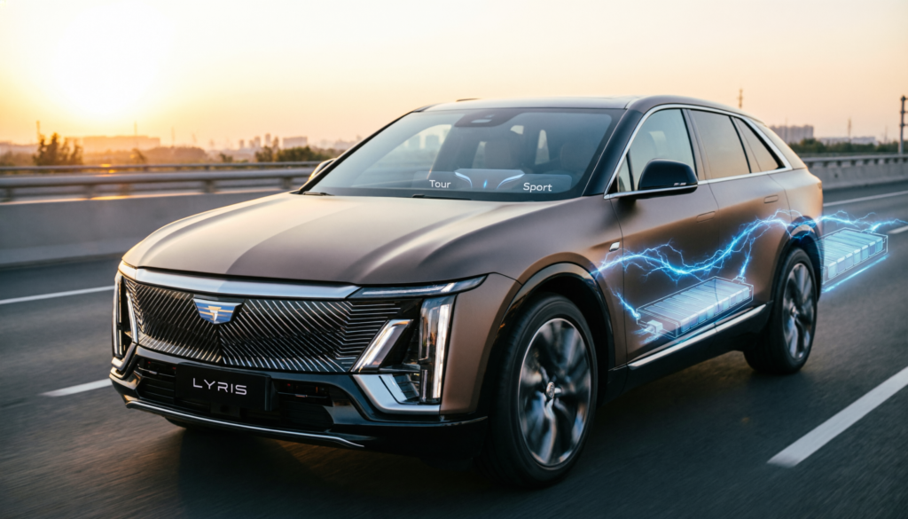 do the driving modes in cadillac lyriq offer different ranges or battery usages?