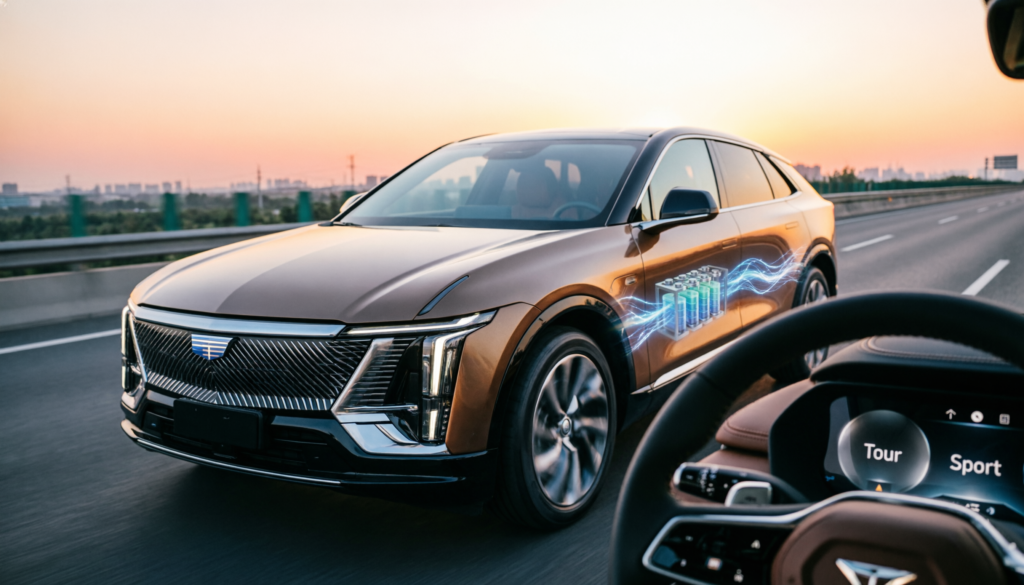do the driving modes in cadillac lyriq offer different ranges or battery usages?
