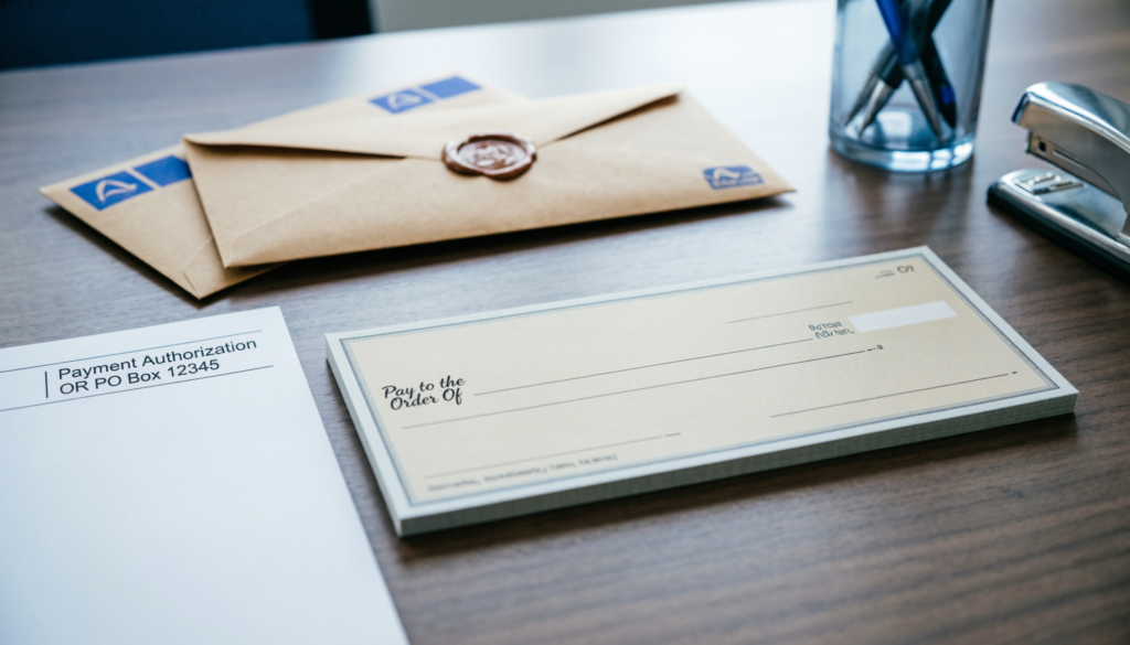 po box 55520 portland oregon pay to the order of