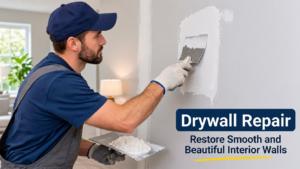 Drywall Repair – Restore Smooth and Beautiful Interior Walls