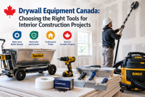 Drywall Equipment Canada: Choosing the Right Tools for Interior Construction Projects