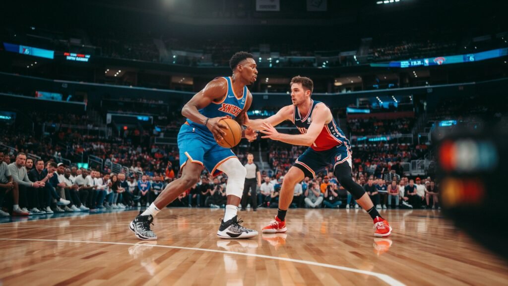 knicks vs 76ers match player stats