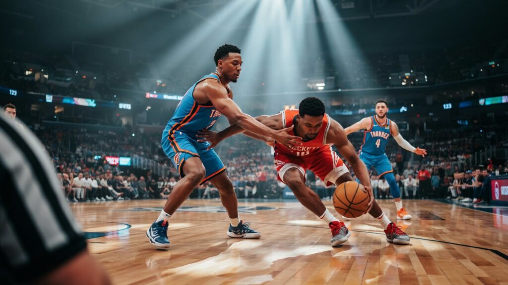 oklahoma city thunder vs houston rockets match player stats