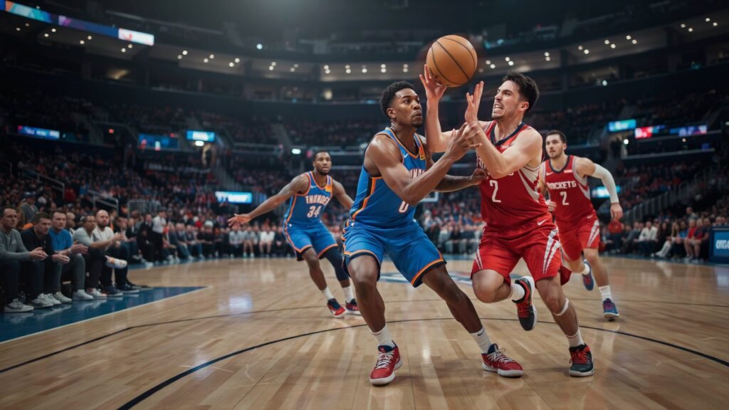 oklahoma city thunder vs houston rockets match player stats